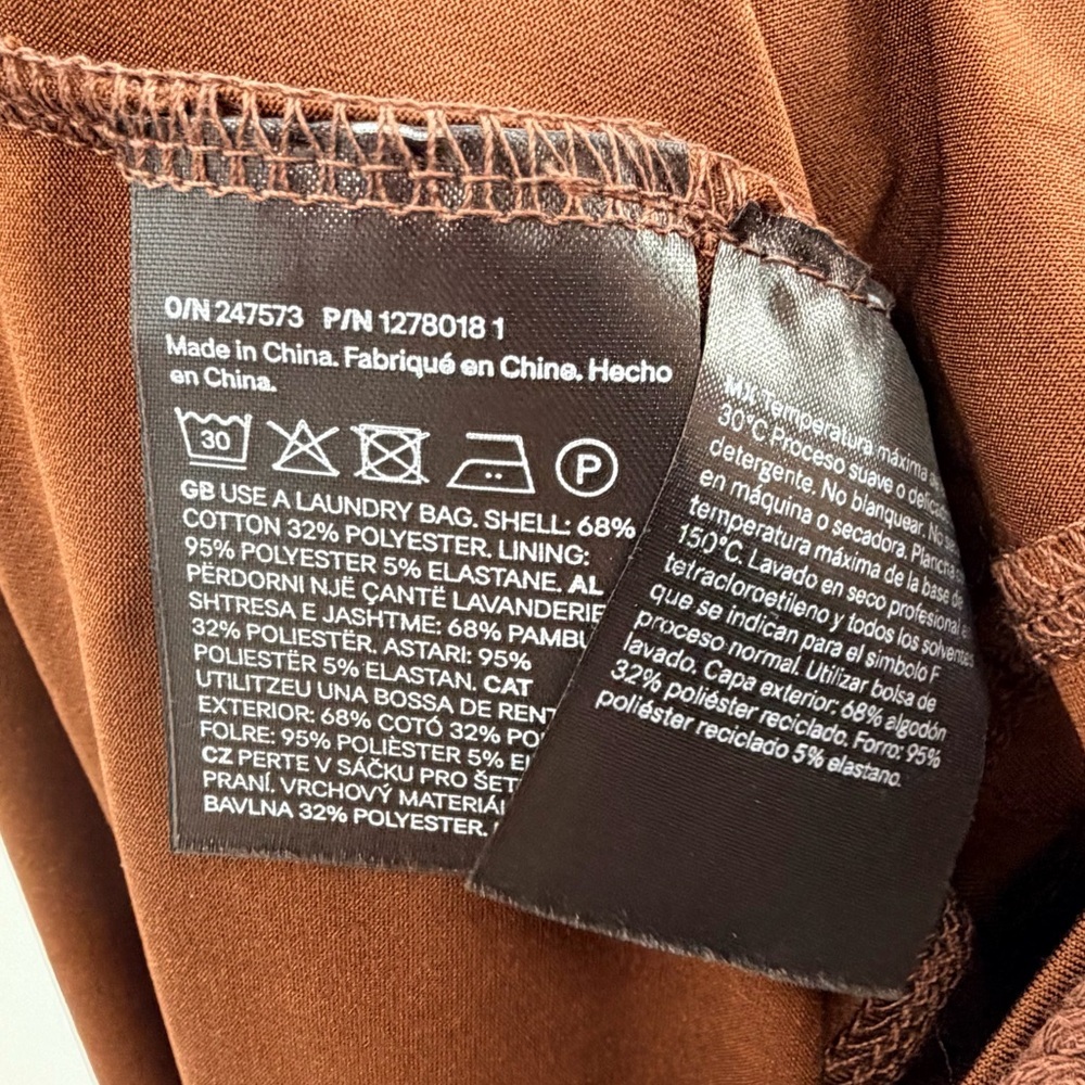 H&M Brown Crochet Midi Skirt with Gold Buttons - Picture 4 of 5